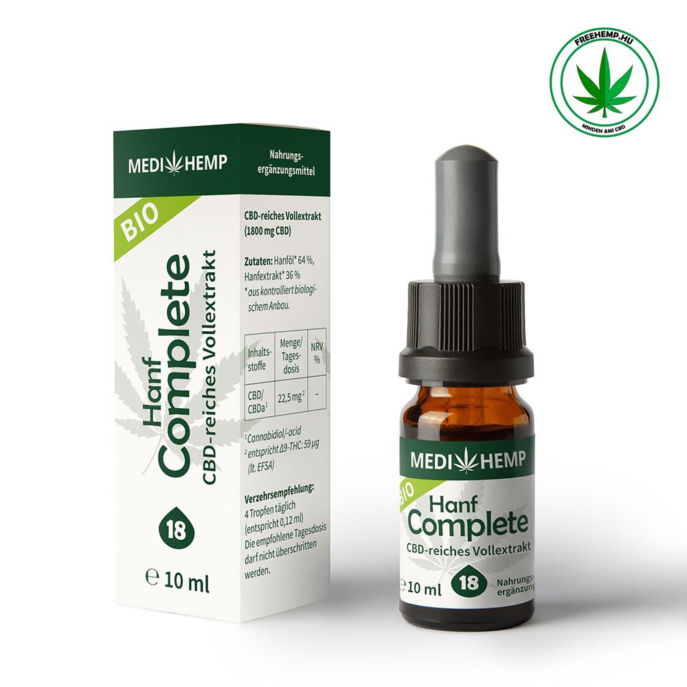 MediHemp Harmónia 1800mg CBD olaj 18% 10ml 