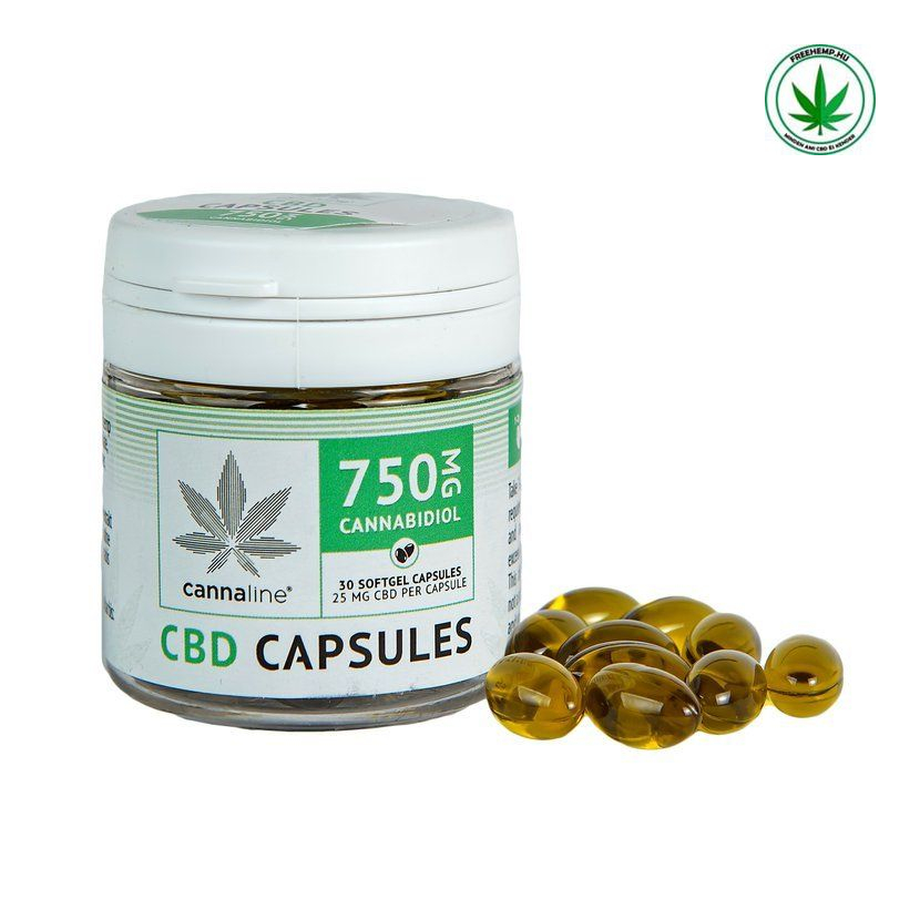 Cannaline CBD kapszula - 750 mg CBD, 30x25 mg