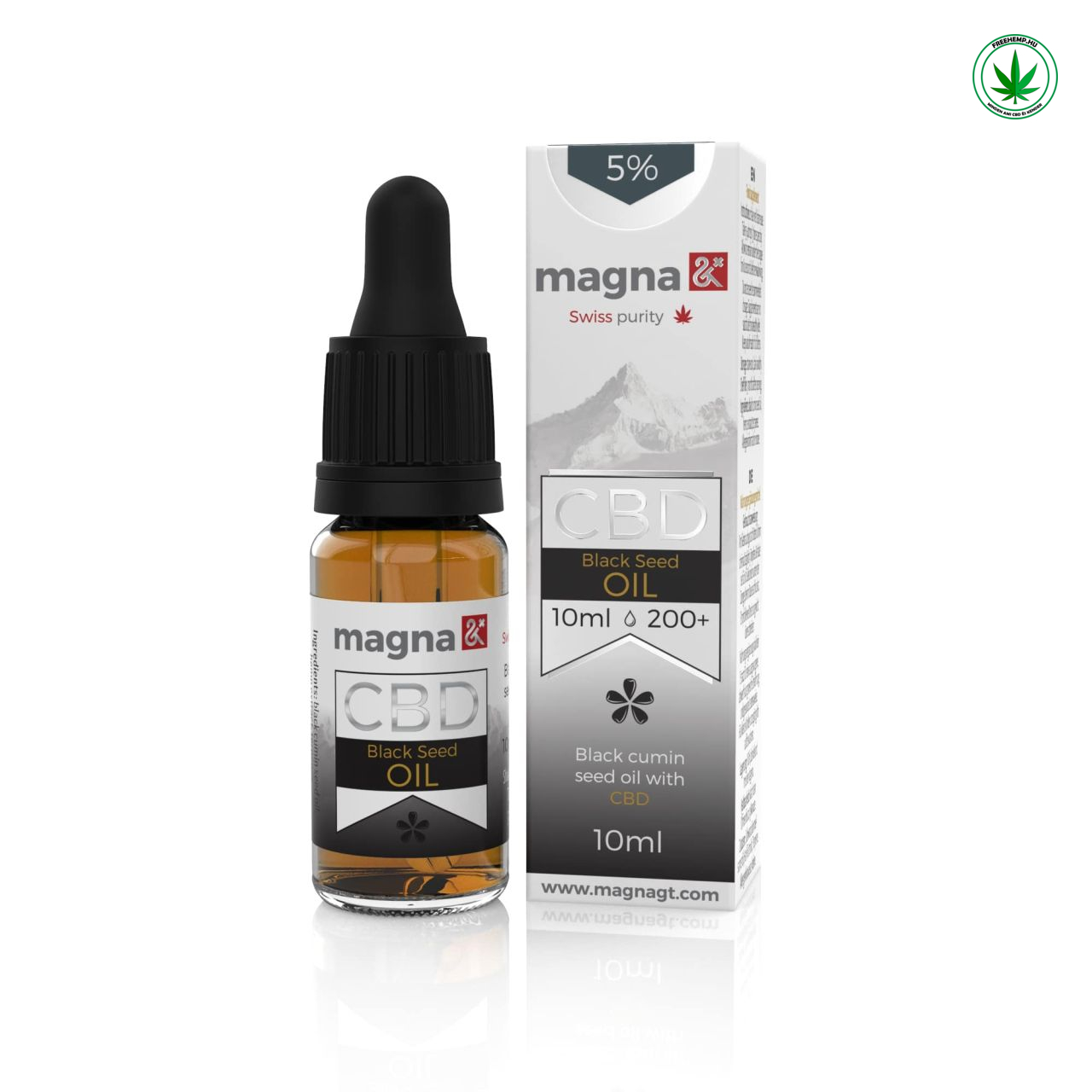 Magna G&T CBD olaj 5% (fekete köménymagolajban)