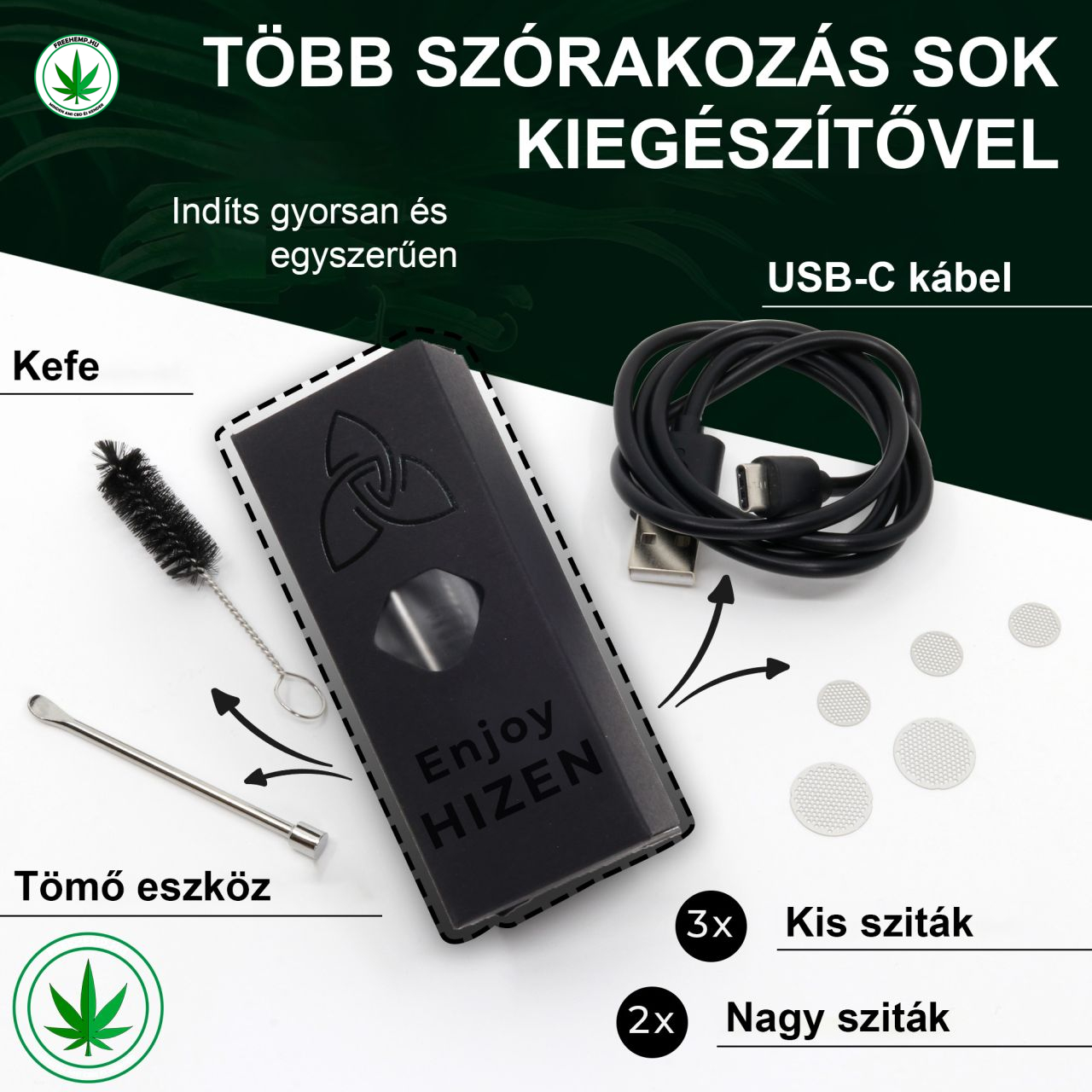Hizen Stilus Pro "konduktion" vaporizátor Hizen Stilus Pro "konduktion" vaporizátor