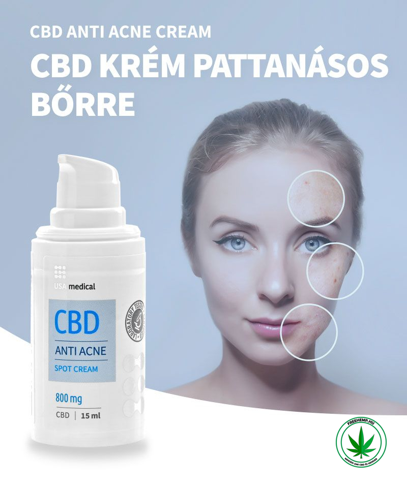 CBD krém pattanásos bőrre 800mg CBD