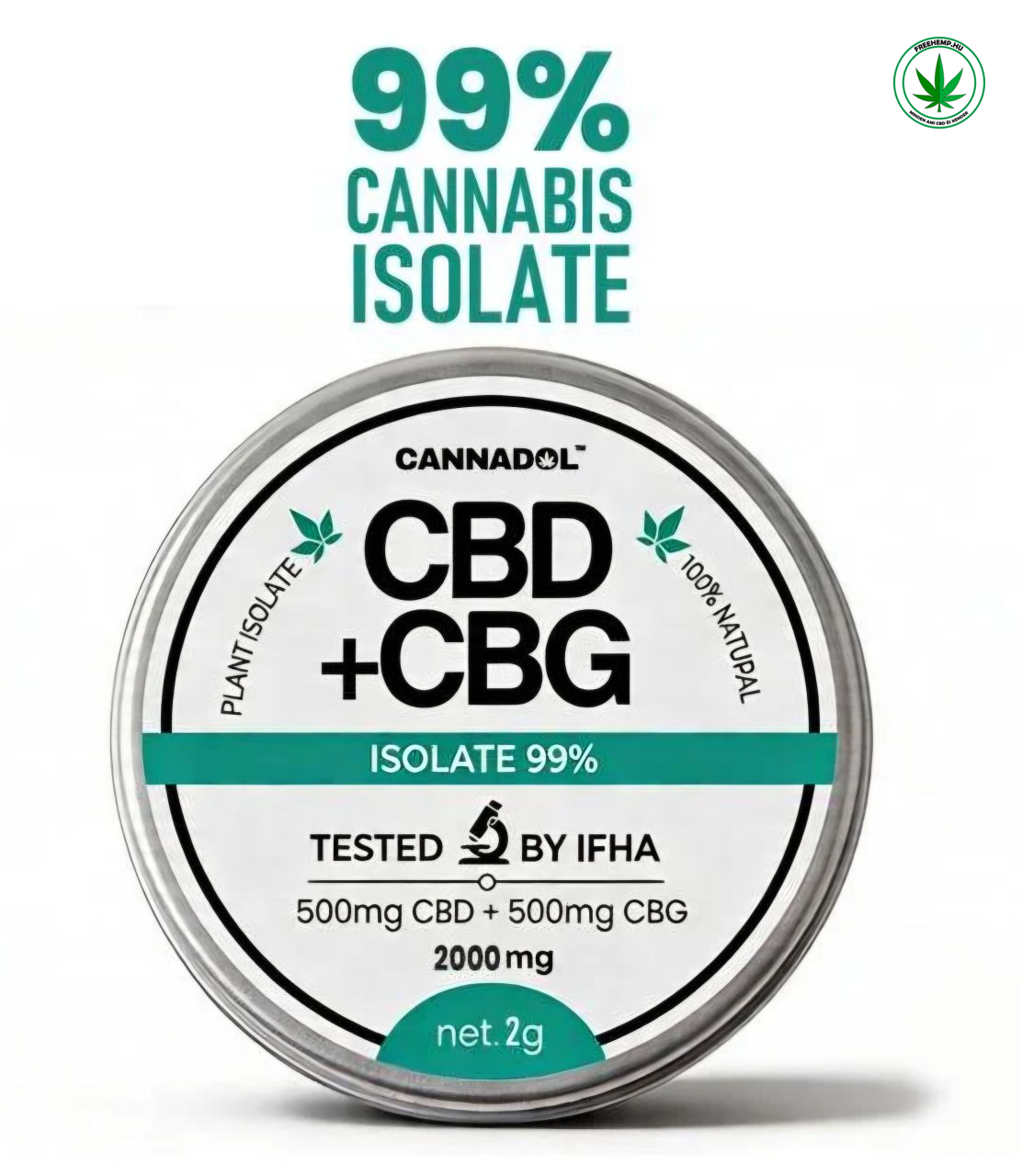 Cannadol CBD + CBG izolátum 2 g