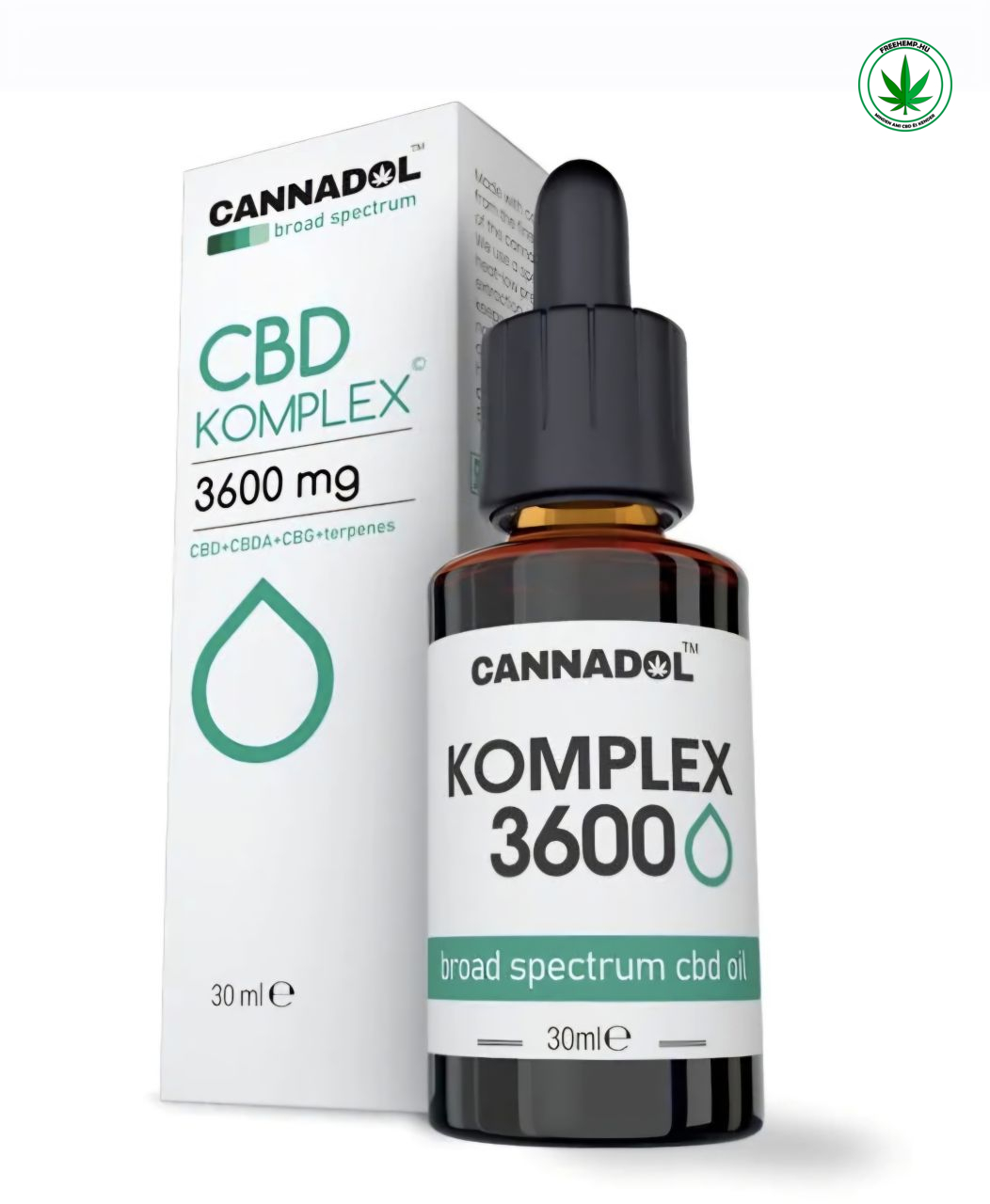 Cannadol CBD Komplex 3600 mg – Széles Spektrumú CBD Olaj